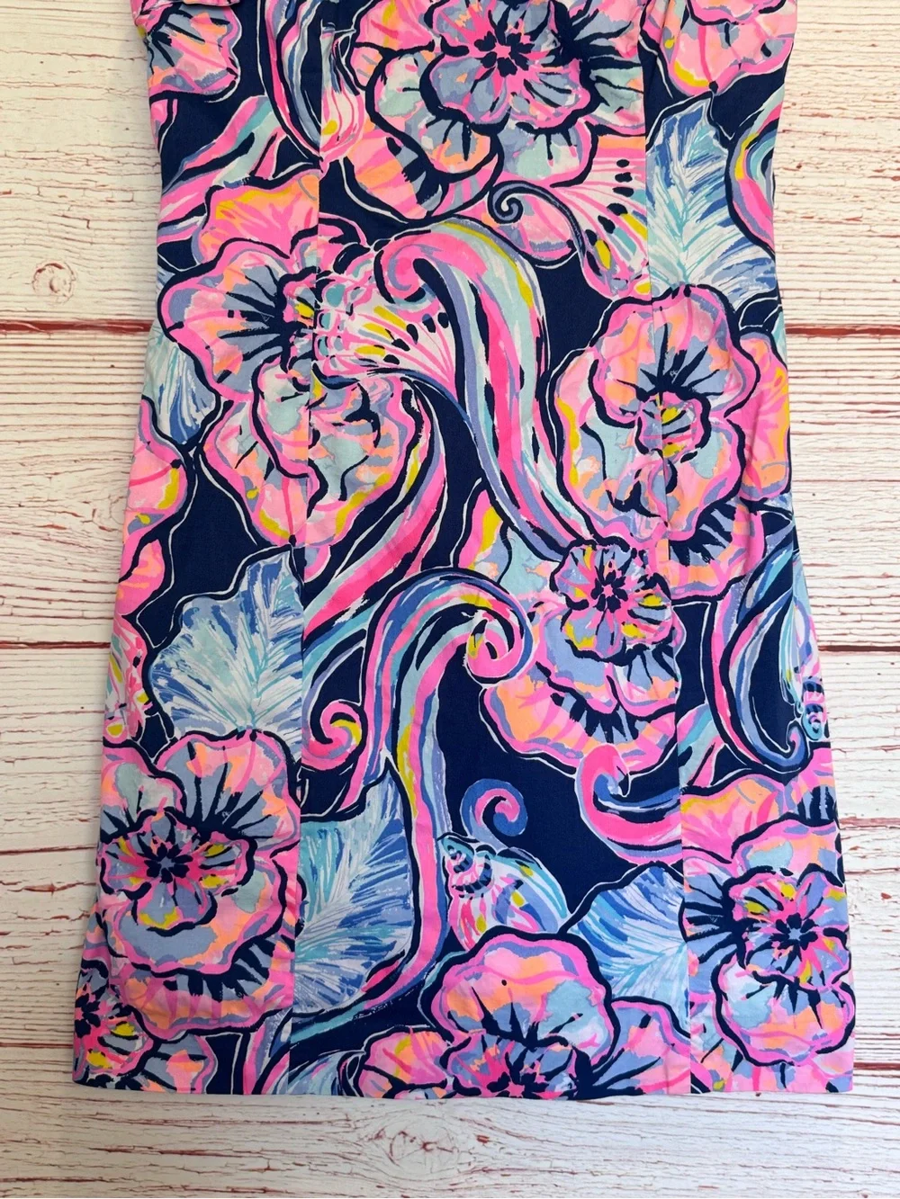 Lilly Pulitzer Devina Dress in Nauti Navy Boho Bateau Sz 4